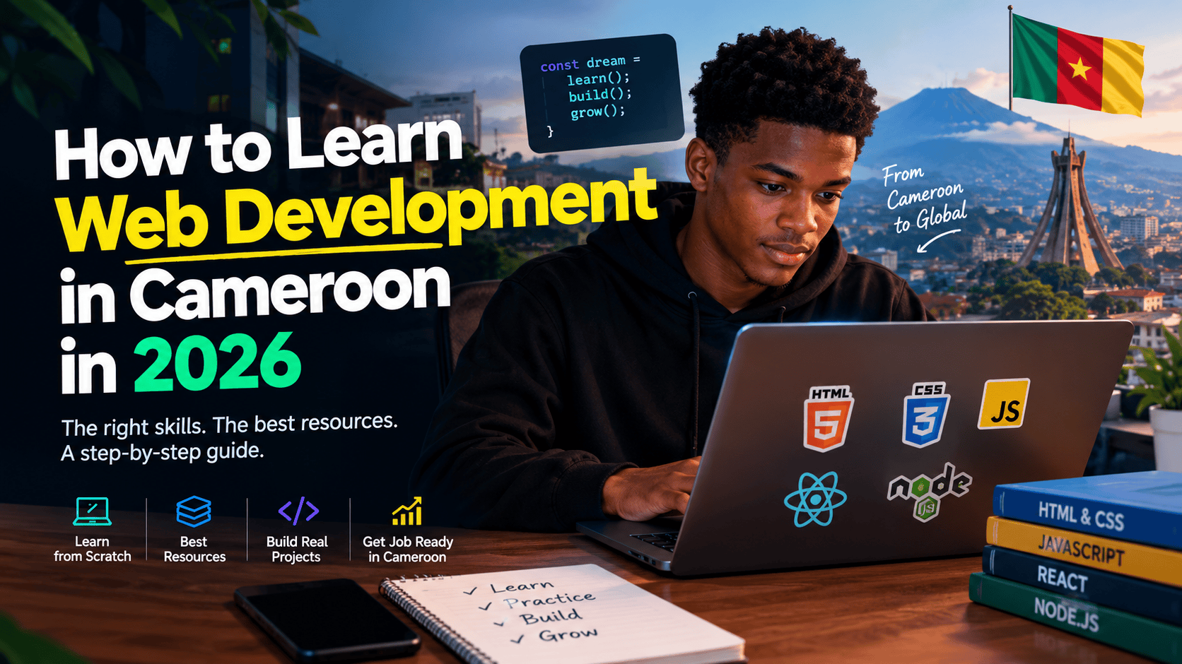 How to Learn Web Development in Cameroon in 2026