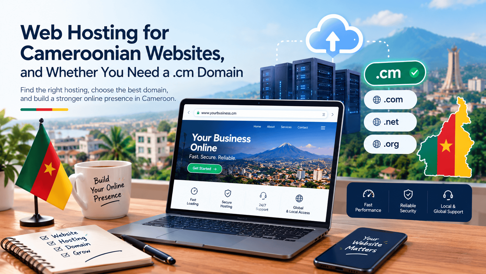 Web Hosting for Cameroonian Websites, and Whether You Need a .cm Domain