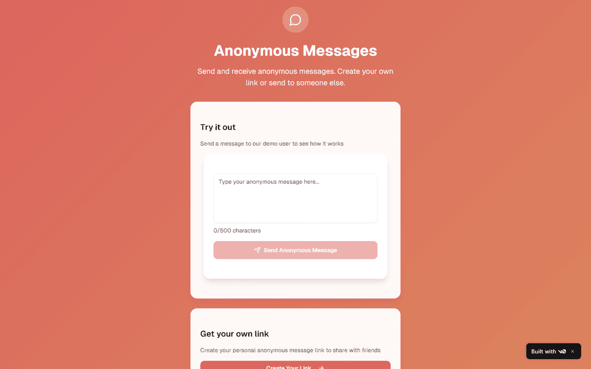 Anonymous Messages